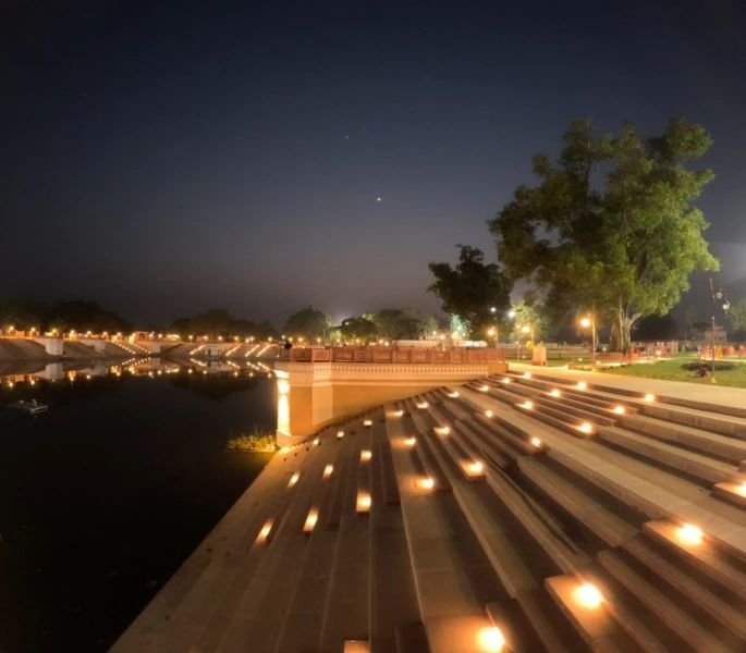 Ghat at Night